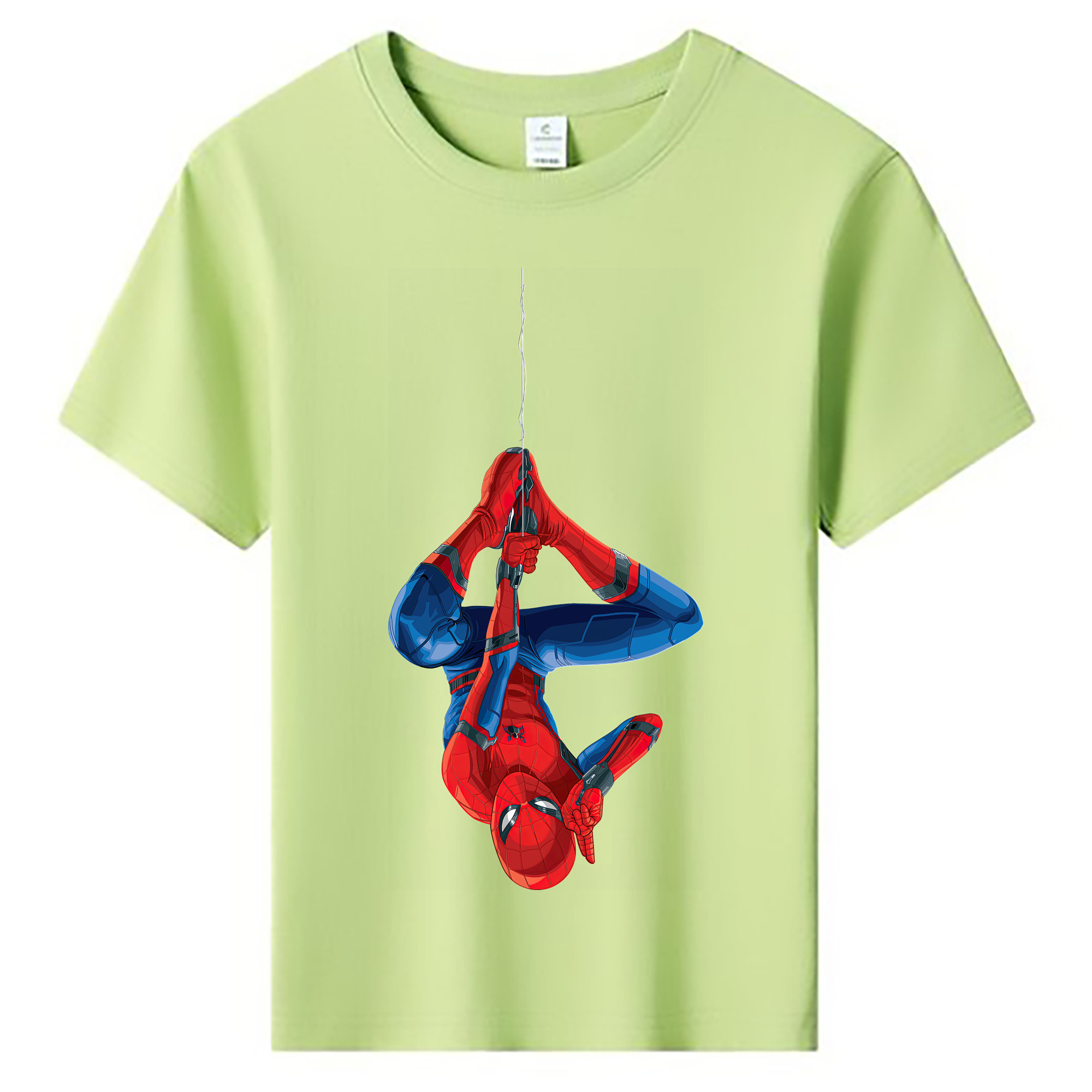 （画像用） Spider Man スパイダーマン 綿100％キッズTシャツ（フロントプリント）